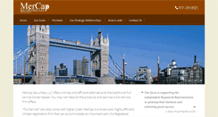 Desktop Screenshot of mercapsecurities.com